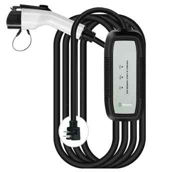 1421EAMG - Type1 （J1772）16A AC Indicator Light Portable Ev Charger with power plug 6-20p