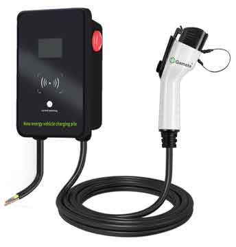 2171EAM - Type1 （J1772）32A AC RFID to Charge Adjustment Wall-Mounted/Column Ev Charger, Max output current 32A