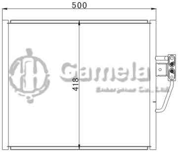 6388002 - Condenser for BMW 5E 39 '95- (R134a) OEM: 64538378438