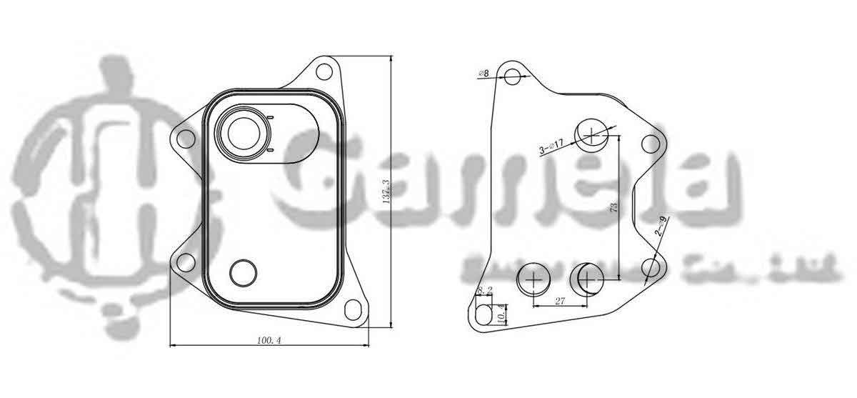 321026 - Oil-Cooler-for-VW-BEETLE-5C-11-11-OEM-06K117021B