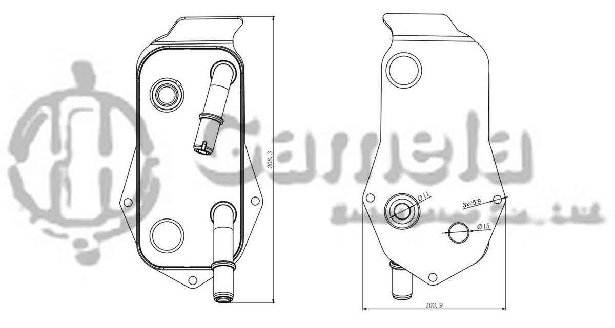 323006 - Oil-Cooler-for-BMW-OEM-17217529499