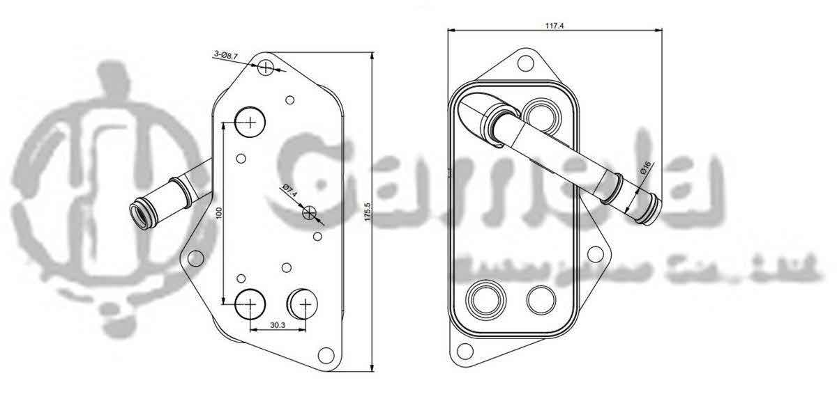 323007 - Oil-Cooler-for-BMW-X3-X6-X5-E53-OEM-5989070201