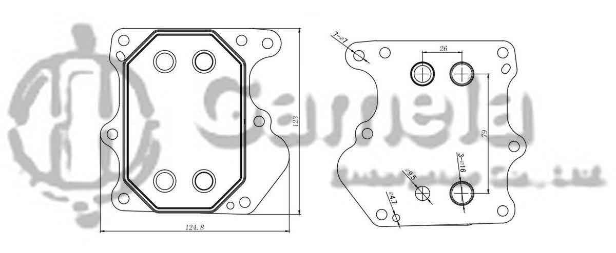 331010 - Oil-Cooler-for-FORD-TRANSIT-Bus-2-2-TDCi-OEM-BK2Q6B624CB