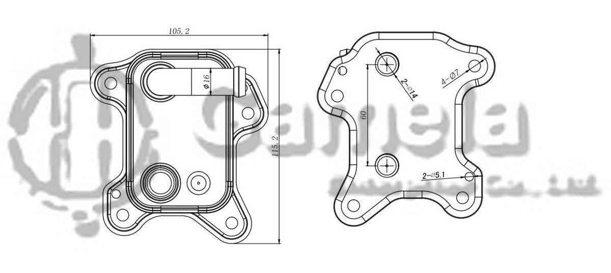 344004 - Oil-Cooler-for-OPEL-ASTRA-G-98-OEM-973145290