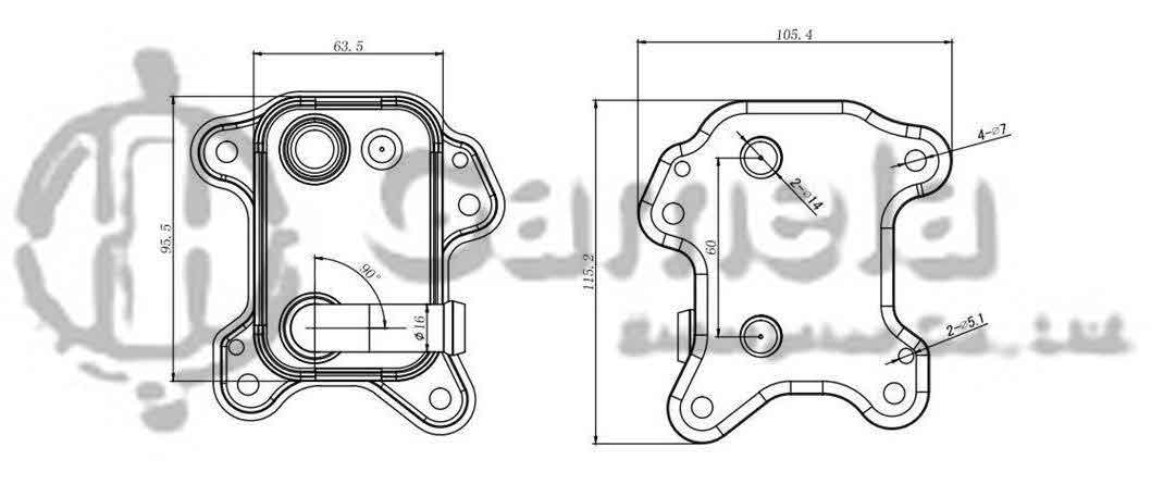 344008 - Oil-Cooler-for-OPEL-OEM-97351508