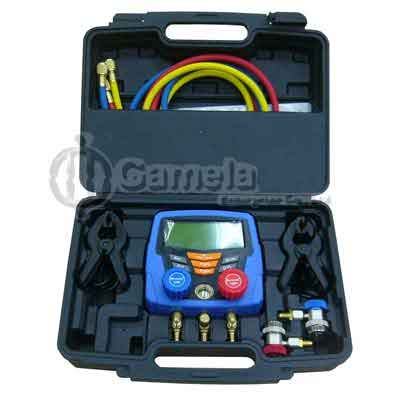 501024 - R32-R1234yf-Digital-Manifold-Gauge-set-60-Hose-Manual-Quick-Coupler-set-Adapter-and-64-kinds-refrigerant-use