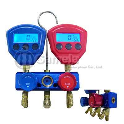 501025N - Ball-Valve-Digital-Manifold-Gauge-set-For-R134a-R22-410a-407c-404a