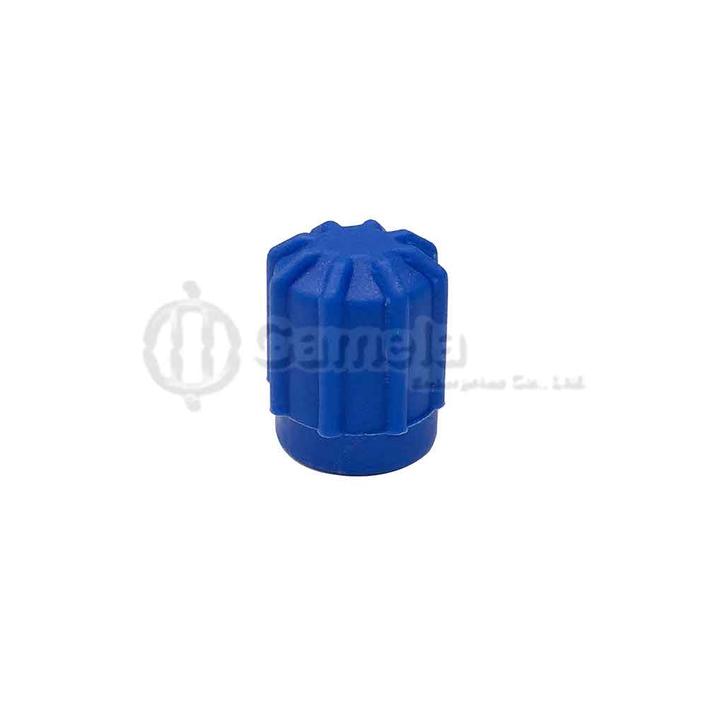 50246 - Cap-Blue-Low-Side-M8x1