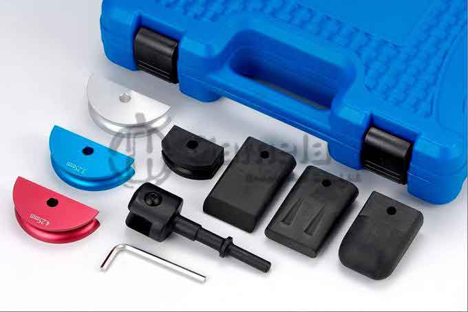 55005-FA - Door-Dressing-and-Panel-Shaper-Tools-9PCS-contains-a-special-pneumatic-hammer-4-different-pillows-for-different-metal-or-aluminum-thicknesses-and-one-adapter