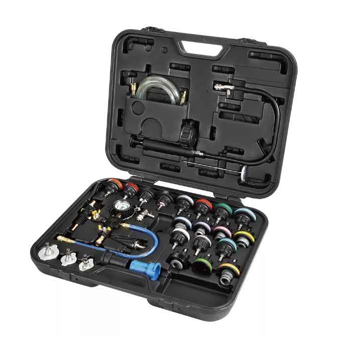 ELECTRIC VEHICLE COVERAGE Cooling System Leakage Tester and Vacuum-Type  Coolant Refilling Kit (31 pcs) 59122D - Gamela Enterprise