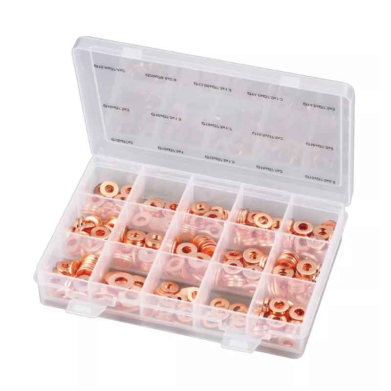 59422 - Assortment-of-Copper-Sealing-Rings-450-pcs