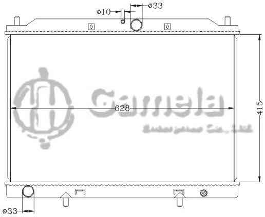 6110043NA - Radiator-for-Wu-Ling-Hong-Guang-1-4L-2010-MT