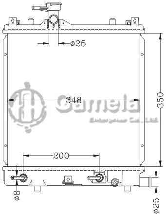 6110045NA - Radiator-for-Bei-Dou-Xing-K10A-AT-OEM-17700-75F20