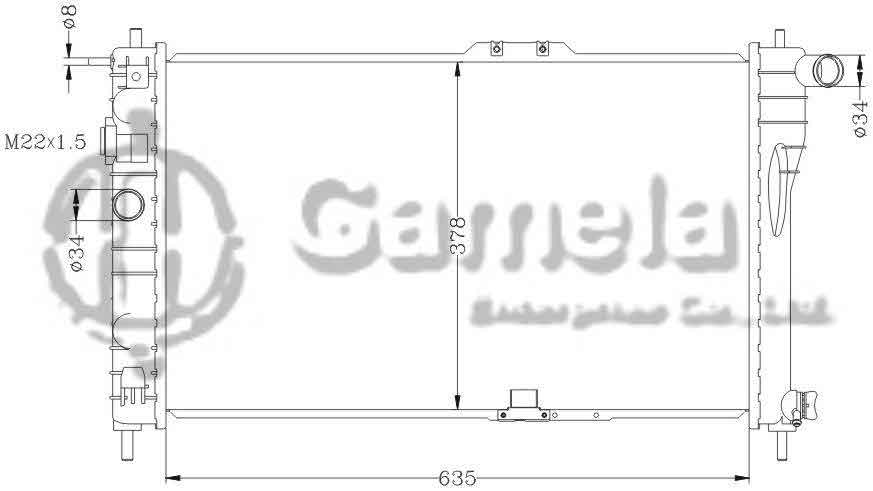 6111002N - Radiator-for-DAEWOO-CIELO-NEXIA-94-00-MT-OEM-96144847-96144850