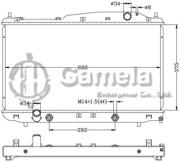 6111005N - Radiator-for-DAEWOO-EVANDA-MAGNUS-2-0L-00-AT-OEM-96278702-96328702