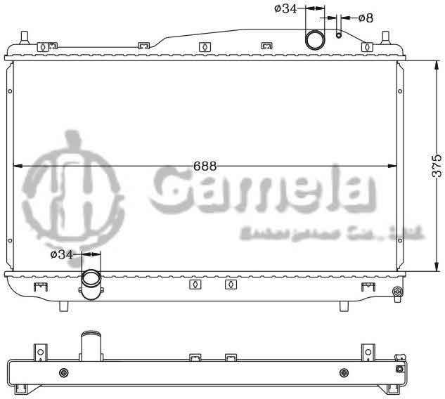 6111006N - Radiator-for-DAEWOO-EVANDA-MAGNUS-2-0L-00-MT-OEM-96278701