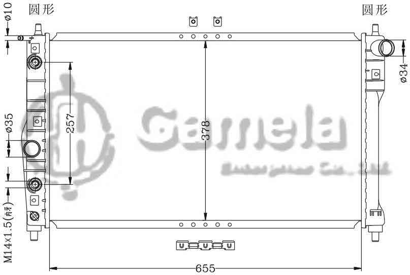 6111017N - Radiator-for-DAEWOO-NUBRIA-LEGANZA-97-03-AT-OEM-96351103-96351931-96273594