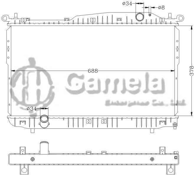 6111024AN - Radiator-for-DAEWOO-CHEVROLET-EPICA-08-MT