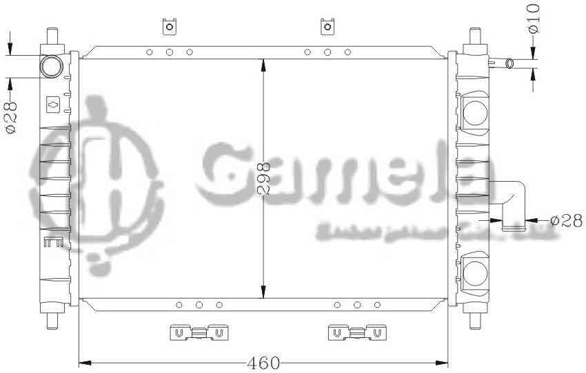 6111027N - Radiator-for-DAEWOO-SPARK-QQ-1-1-MT-OEM-96322941