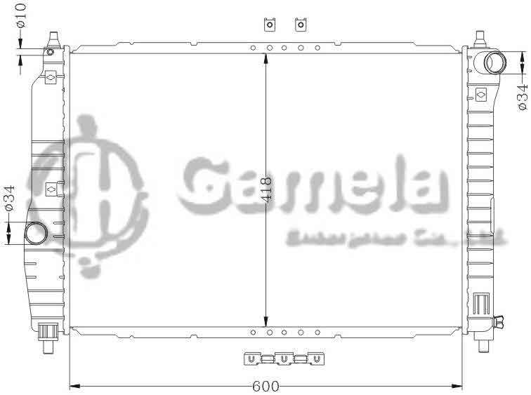 6111030N - Radiator-for-DAEWOO-KALOS-02-1-4i-16V-MT-DAEWOO-AVEO-05-1-4i-16V-MT-OEM-96536525