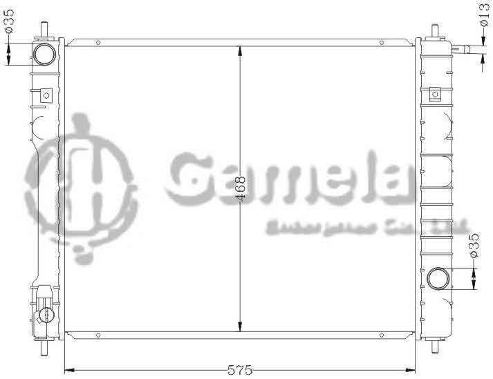 6111036N - Radiator-for-DAEWOO-PRINCE-MT