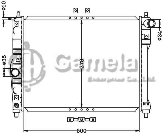 6111038N - Radiator-for-DAEWOO-NUBRIA-MT