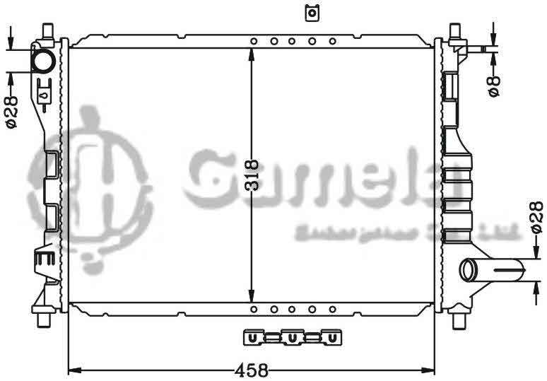 6111041N - Radiator-for-DAEWOO-MATIZ-0-8-1-0i-05-MT-DAEWOO-SPARK-0-8-1-0i-05-MT-OEM-96477777-96591475