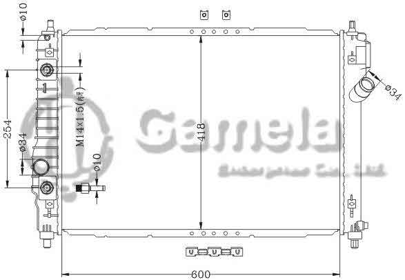 6111042NA - Radiator-for-DAEWOO-KALOS-09-2010-AVEO-AT