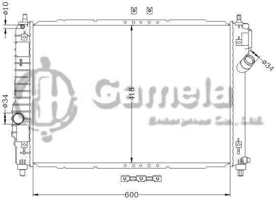 6111043NA - Radiator-for-DAEWOO-KALOS-09-2010-AVEO-MT