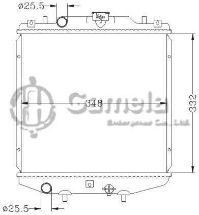 6111048NA - Radiator-for-DAEWOO-TICO-MT-OEM-17700-A78B00-000