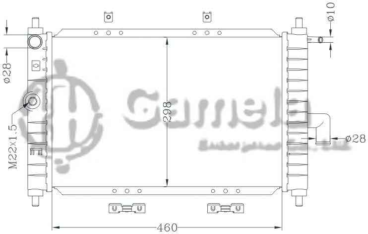 6111054NA - Radiator-for-DAEWOO-MATIZ-01-MT