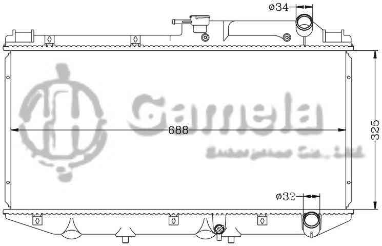 6112004N - Radiator-for-TOYOTA-CAMRY-87-91-VZV21-MT-OEM-16400-62011