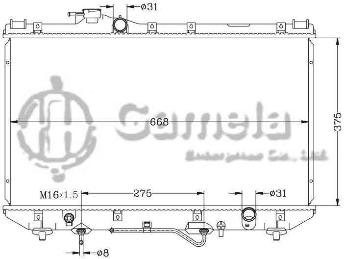 6112005AN - Radiator-for-TOYOTA-CAMRY-90-94-SV30-SV35-AT-OEM-16400-74680