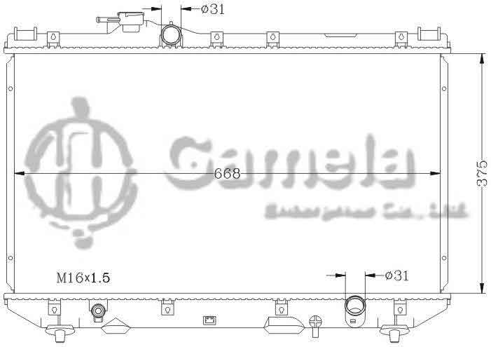 6112006AN - Radiator-for-TOYOTA-CAMRY-90-94-SV30-SV35-MT