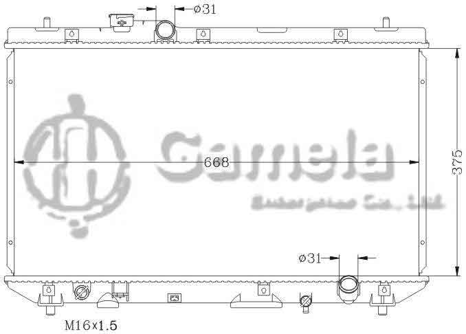 6112008N - Radiator-for-TOYOTA-CAMRY-92-94-SV40-MT-OEM-16400-7A130