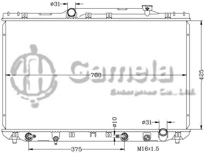 6112011N - Radiator-for-TOYOTA-CAMRY-92-96-SXV10-AT-OEM-16400-03060-DPI-1318