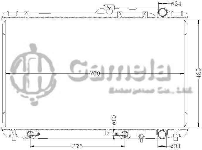 6112015N - Radiator-for-TOYOTA-CAMRY-92-96-VCV10-AT-OEM-16400-62100-DPI-1303