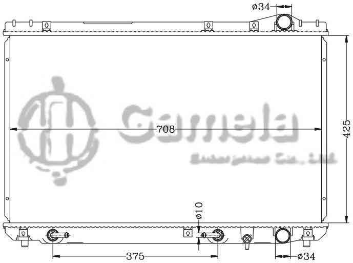 6112017N - Radiator-for-TOYOTA-CAMRY-92-96-VCV10-AT-OEM-16400-62150-62160