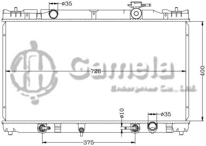 6112037N - Radiator-for-TOYOTA-CAMRY-03-06-ACV30-AT-OEM-16400-28280-DPI-2437