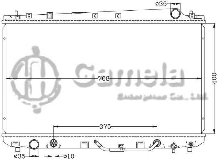 6112041N - Radiator-for-TOYOTA-AVALON-00-04-AT-OEM-16400-0A170-0A180-DPI-2324-2325