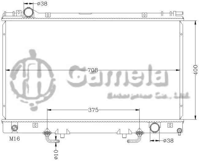 6112050N - Radiator-for-TOYOTA-LEXUS-95-98-LS400-UCF20-AT-OEM-16400-50130-DPI-2058