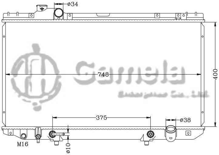 6112053N - Radiator-for-TOYOTA-LEXUS-95-98-JZS147-AT-OEM-16400-46180