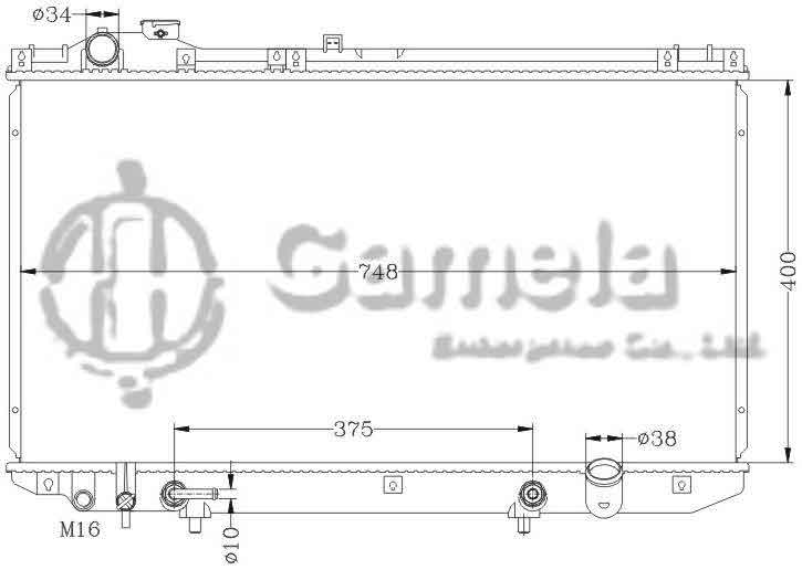 6112055N - Radiator-for-TOYOTA-LEXUS-99-JZS160-AT-OEM-16400-46570-DPI-2222