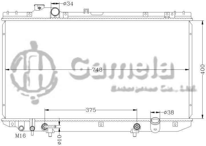 6112057N - Radiator-for-TOYOTA-LEXUS-99-JZS161-AT-OEM-16400-46590