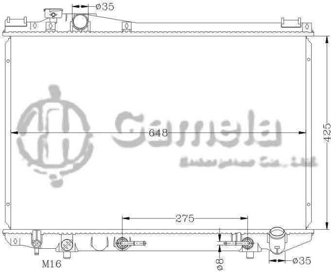 6112066AN - Radiator-for-TOYOTA-CROWN-91-99-GS136V-AT-OEM-16400-70470