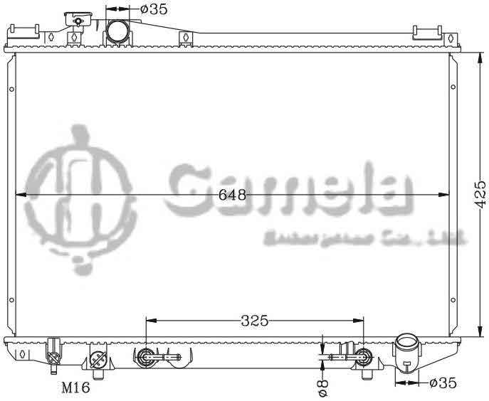 6112067N - Radiator-for-TOYOTA-CROWN-92-96-JZS133-AT-OEM-16400-46160