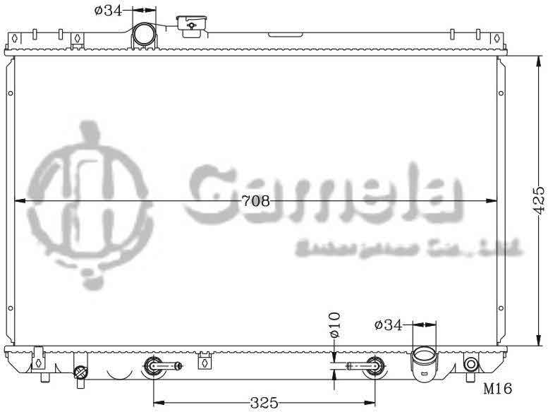 6112072N - Radiator-for-TOYOTA-CROWN-98-00-JZS155-AT-OEM-16400-46600