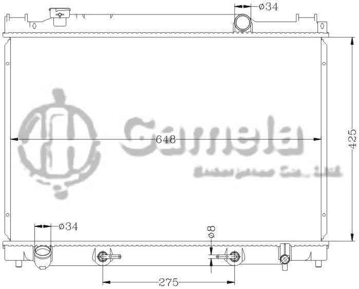 6112075N - Radiator-for-TOYOTA-CROWN-YXS10-95-01-AT-OEM-16400-73530