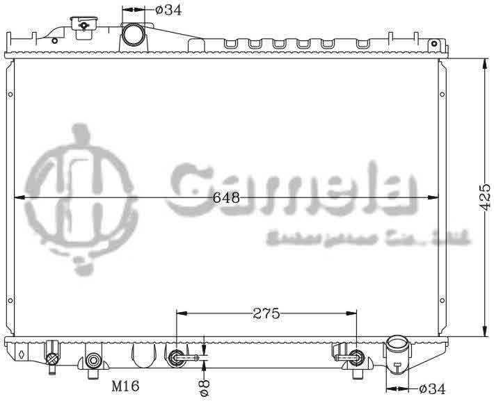 6112077AN - Radiator-for-TOYOTA-CROWN-2-8-83-87-MS132-AT