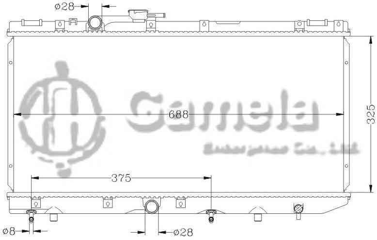 6112084AN - Radiator-for-TOYOTA-TERCEL-CORSA-NL40-91-95-AT-OEM-16400-55100